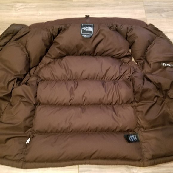 North Face Womens Small Brown Retro 96 Vintage Nuptse Puffer Vest Jacket Ladies - Picture 3 of 7